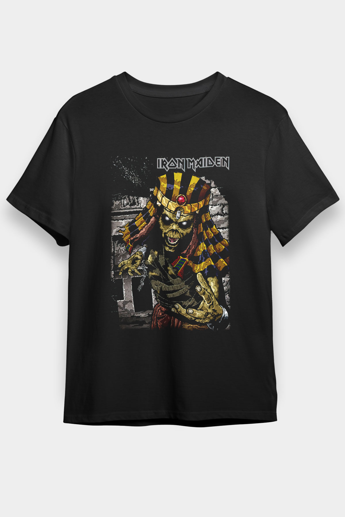 Iron Maiden Siyah Unisex Tişört T-Shirt - TişörtFabrikası