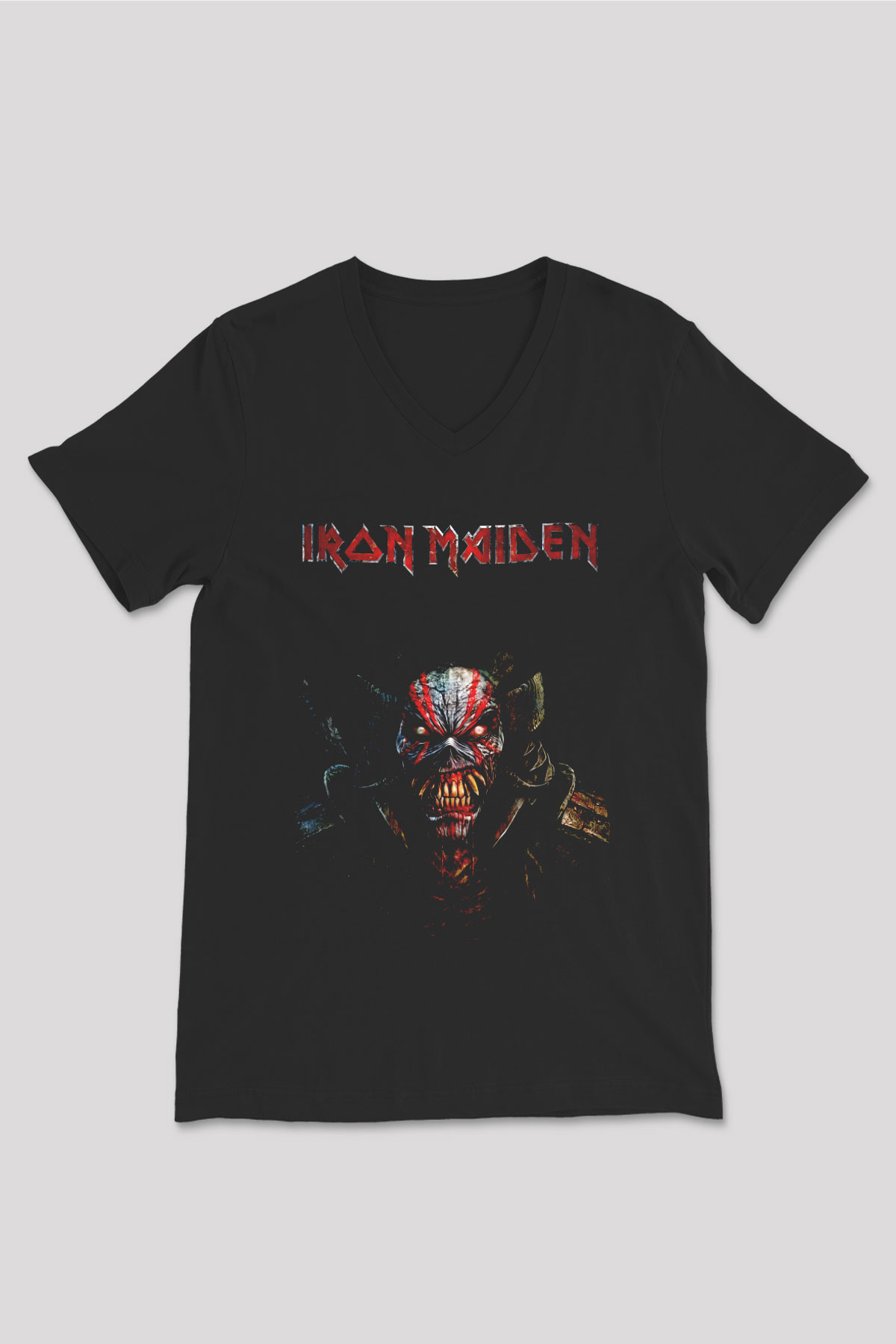 Iron Maiden Wildest Dreams Siyah Unisex V Yaka Tişört