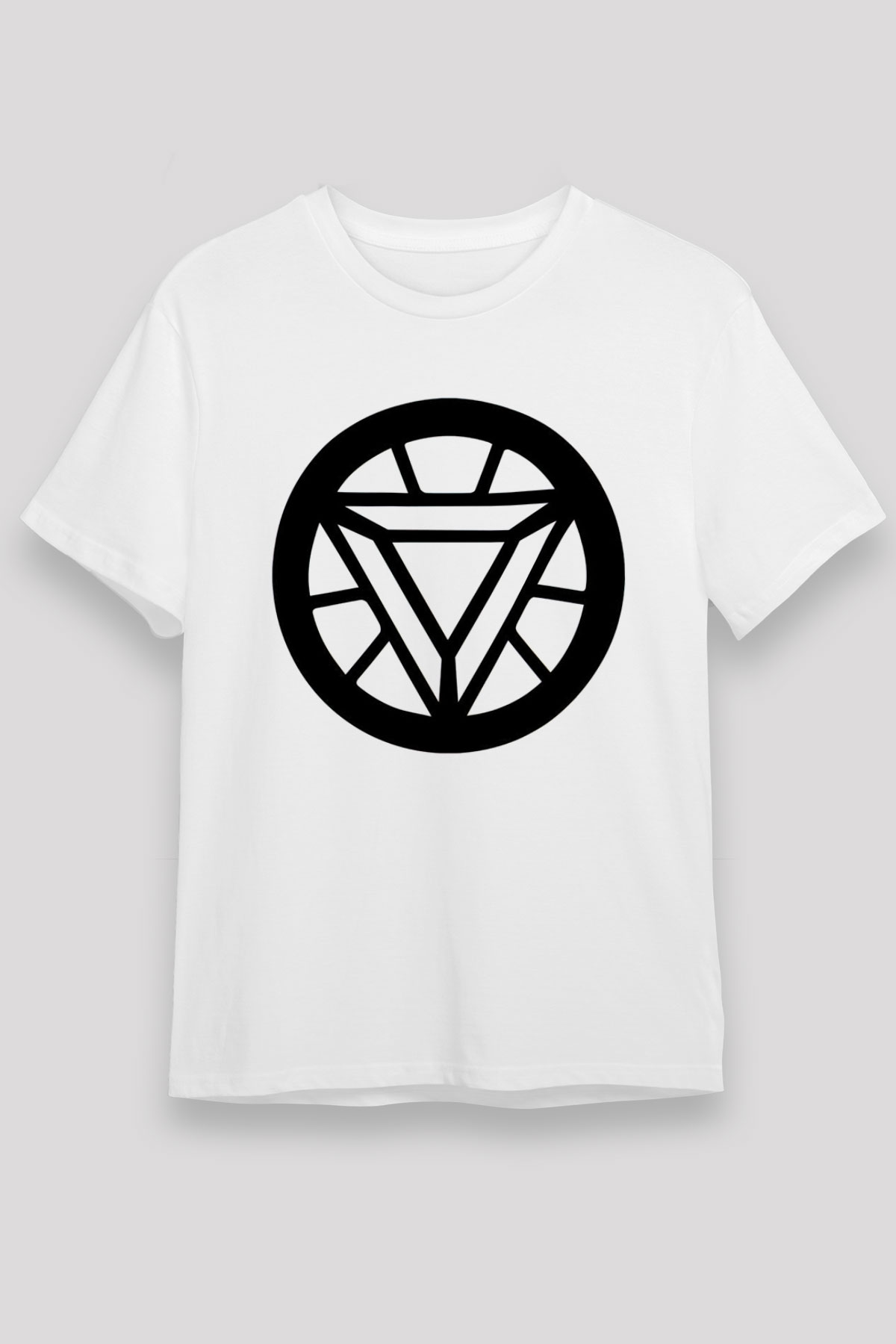 Iron Man Beyaz Unisex Tişört T-Shirt