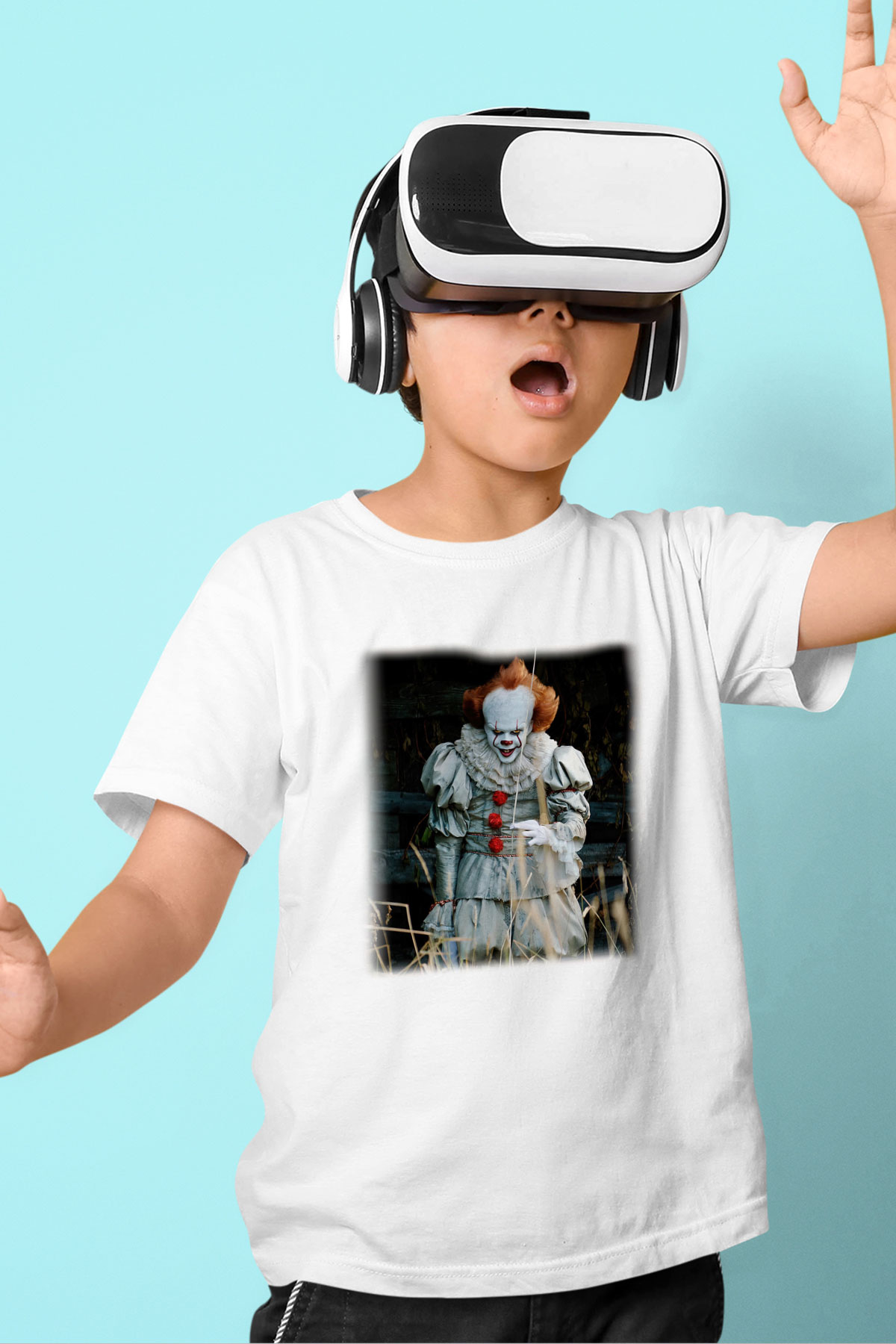 It Baskılı Beyaz Unisex Çocuk Tişört