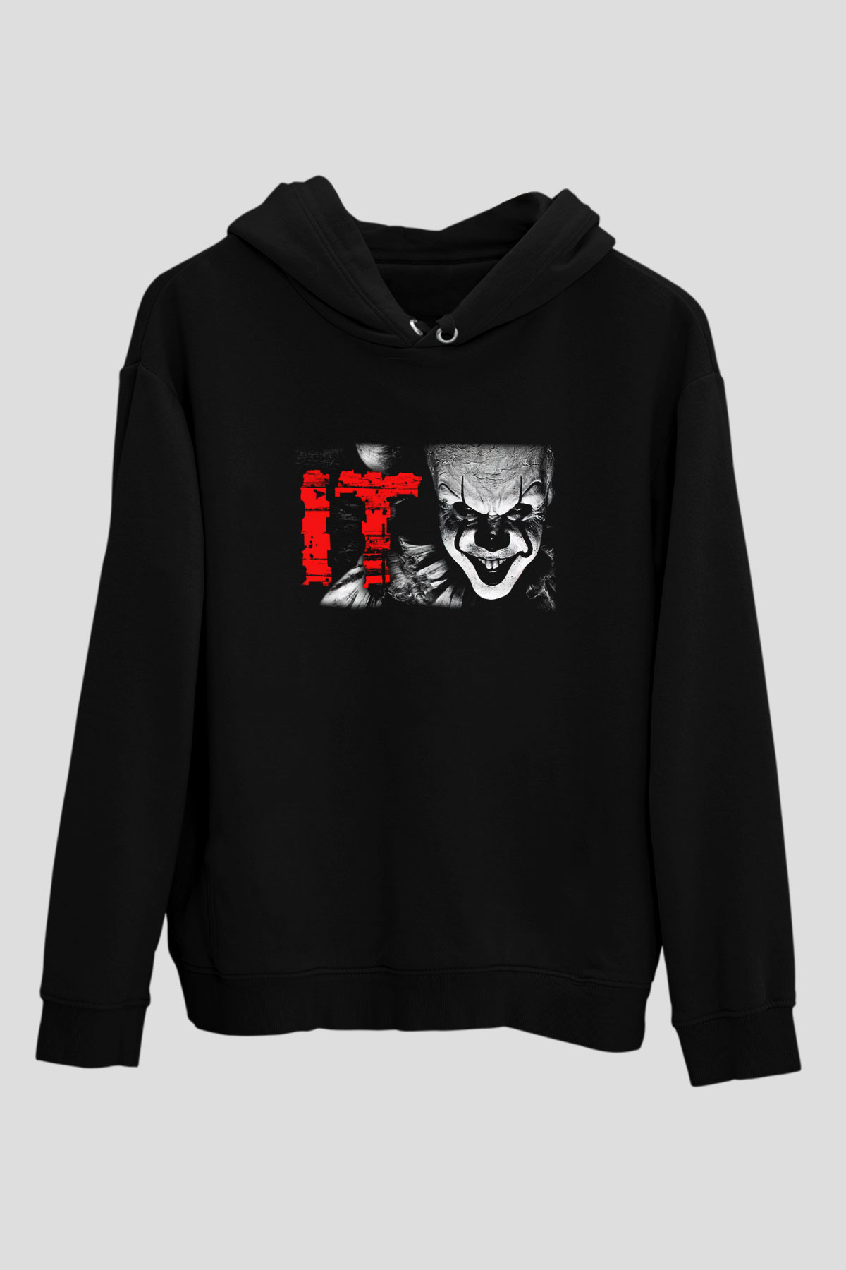 It Siyah Unisex Hoodie
