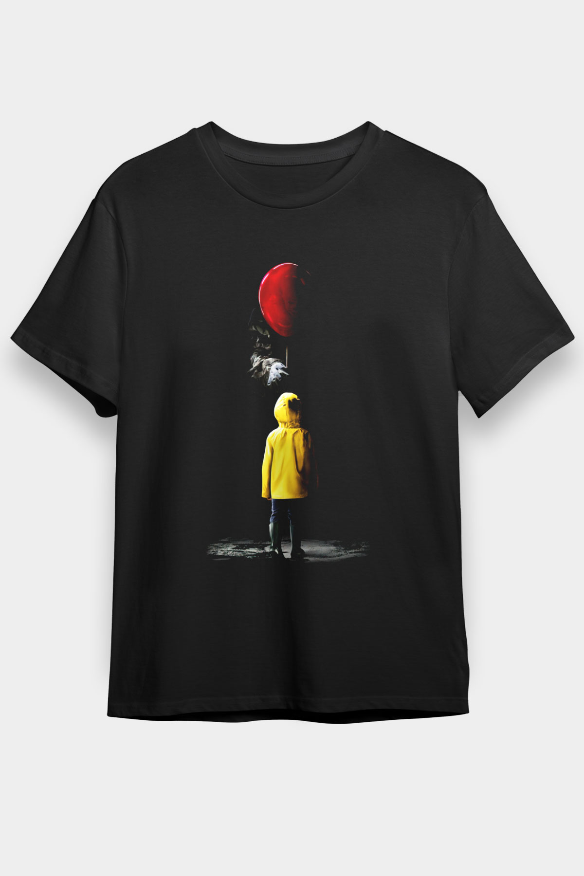 It Siyah Unisex Tişört T-Shirt