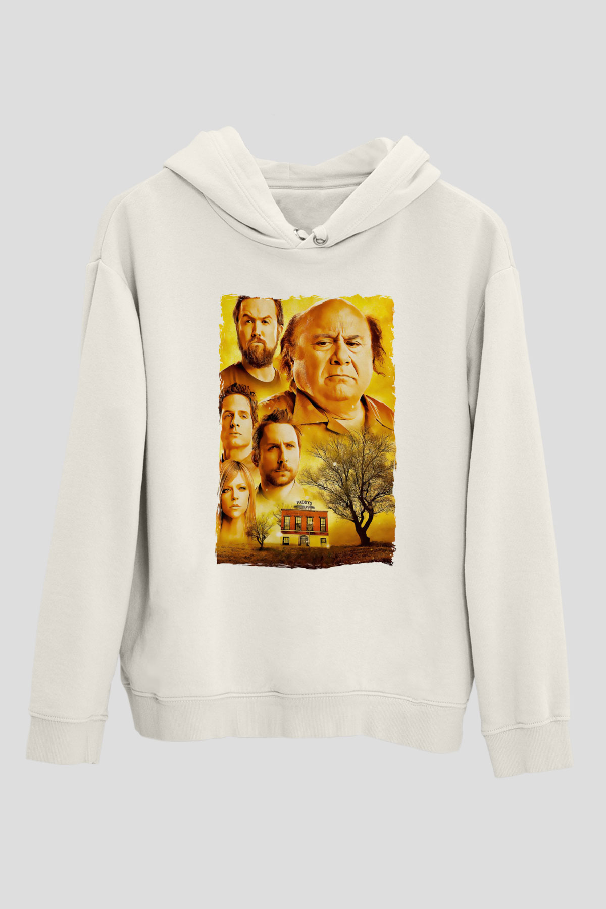 Its Always Sunny in Philadelphia Beyaz Unisex Hoodie
