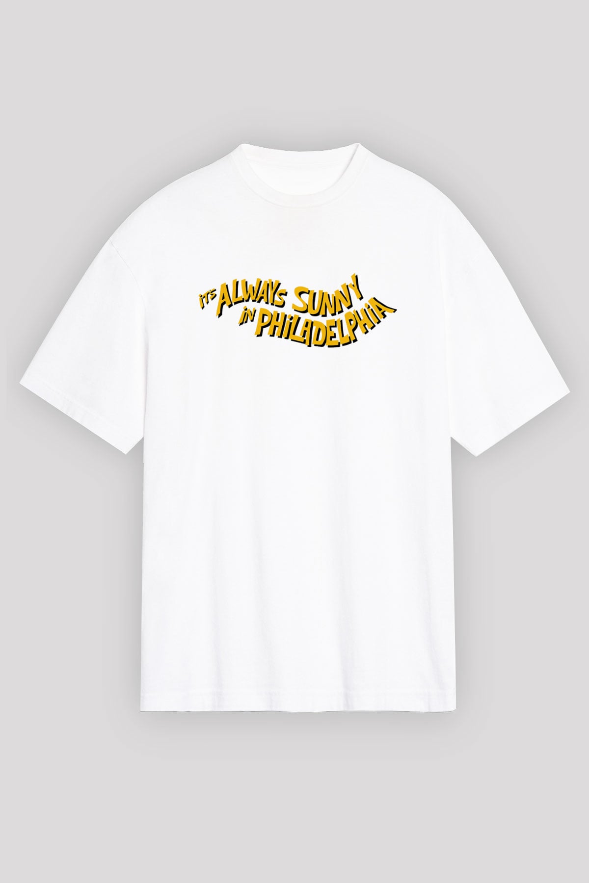 Its Always Sunny in Philadelphia Beyaz Unisex Oversize Tişört T-Shirt