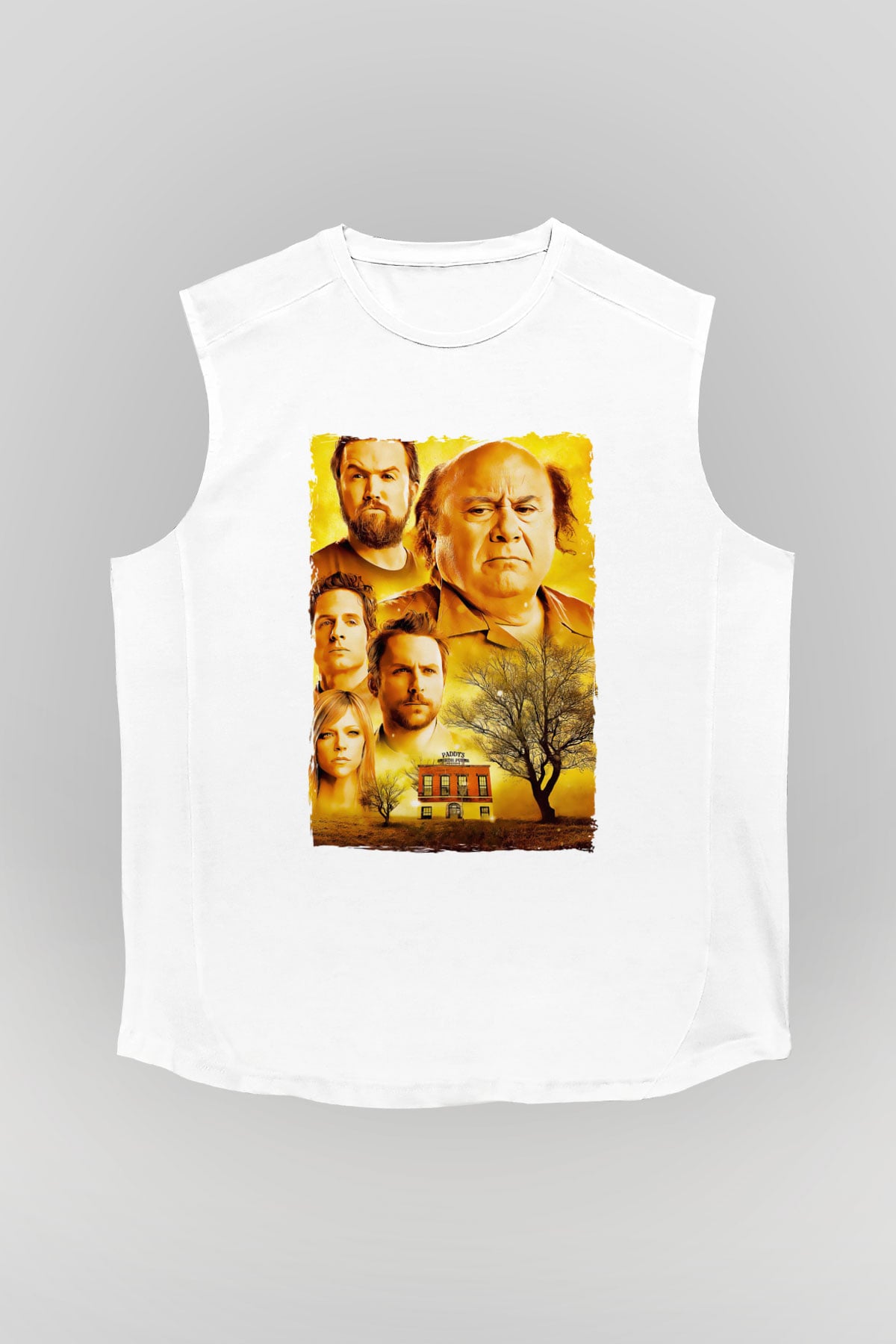 Its Always Sunny in Philadelphia Beyaz Unisex Kolsuz Tişört