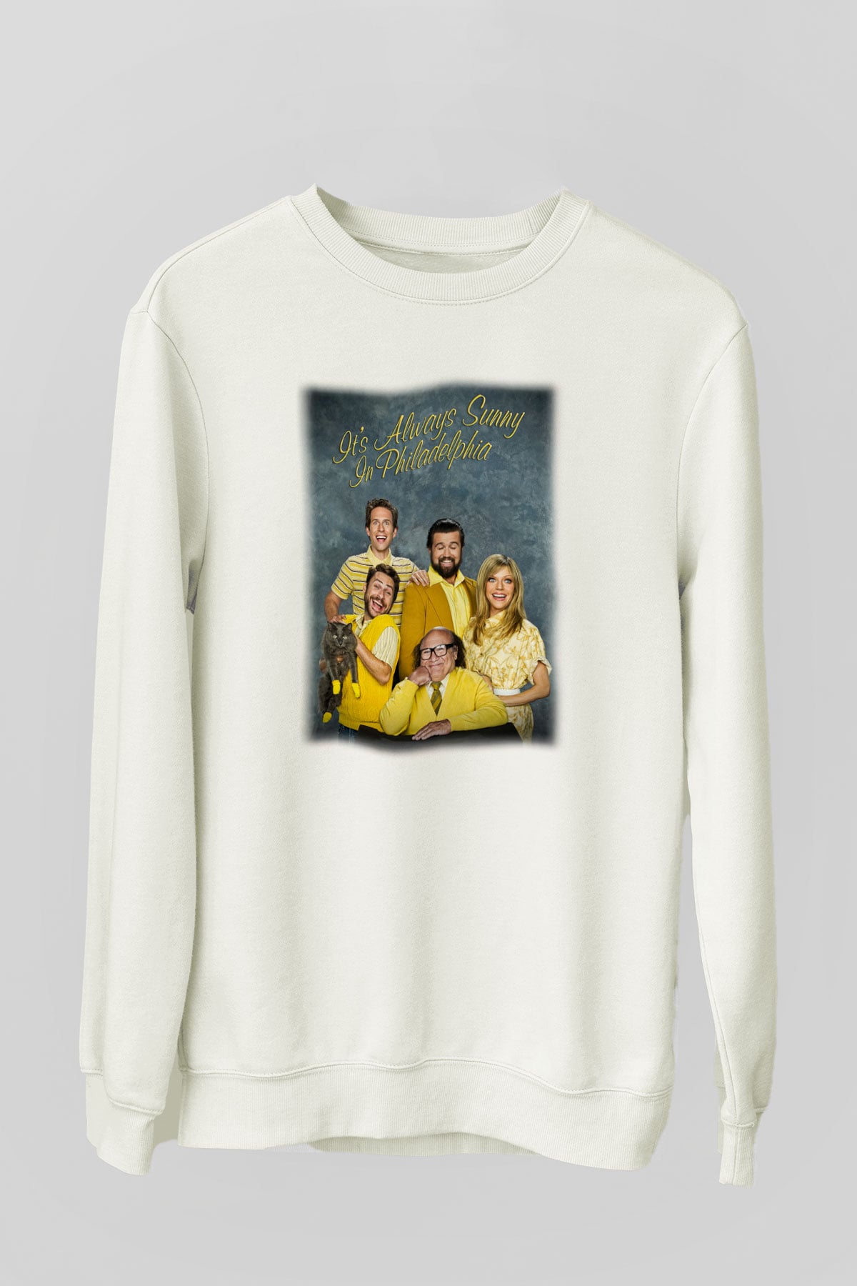 Its Always Sunny in Philadelphia Beyaz Unisex Sweatshirt