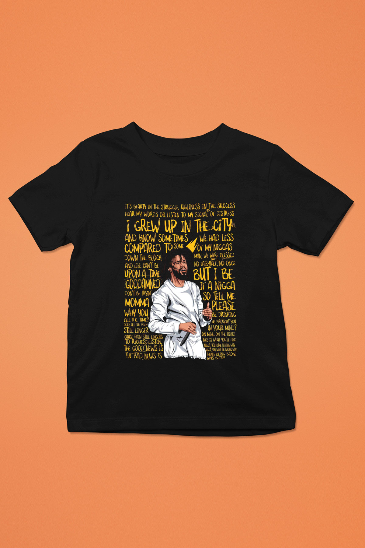 J. Cole Siyah Unisex Çocuk Tişört