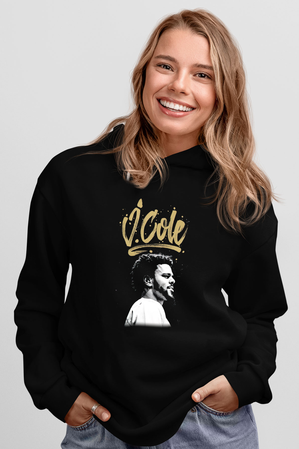 J. Cole Siyah Unisex Hoodie