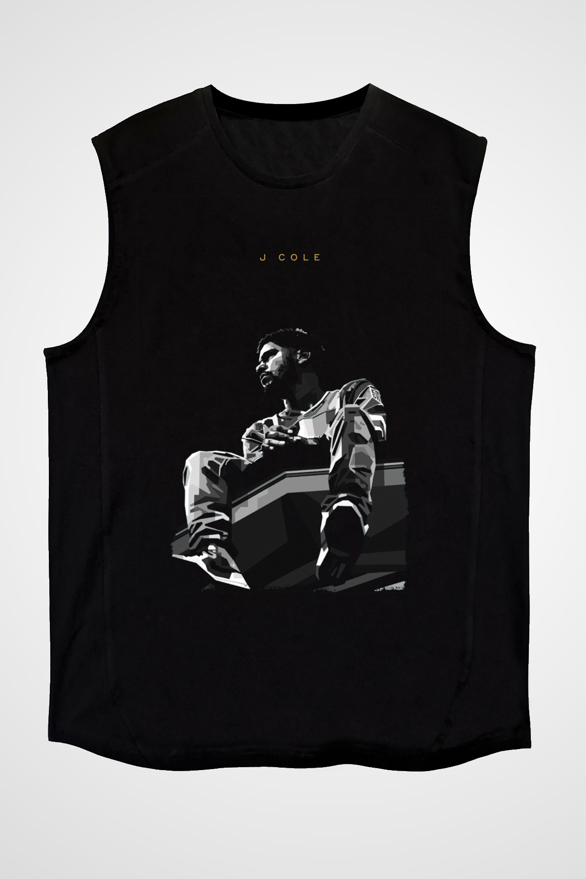 J. Cole Siyah Unisex Kolsuz Tişört