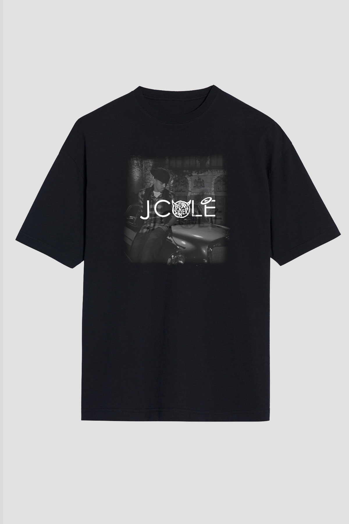 J. Cole Siyah Unisex Oversize Tişört T-Shirt