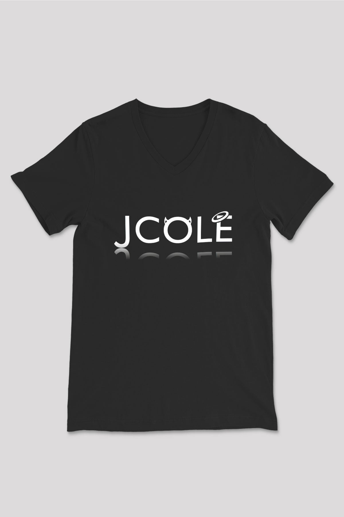 J. Cole Siyah Unisex V Yaka Tişört T-Shirt
