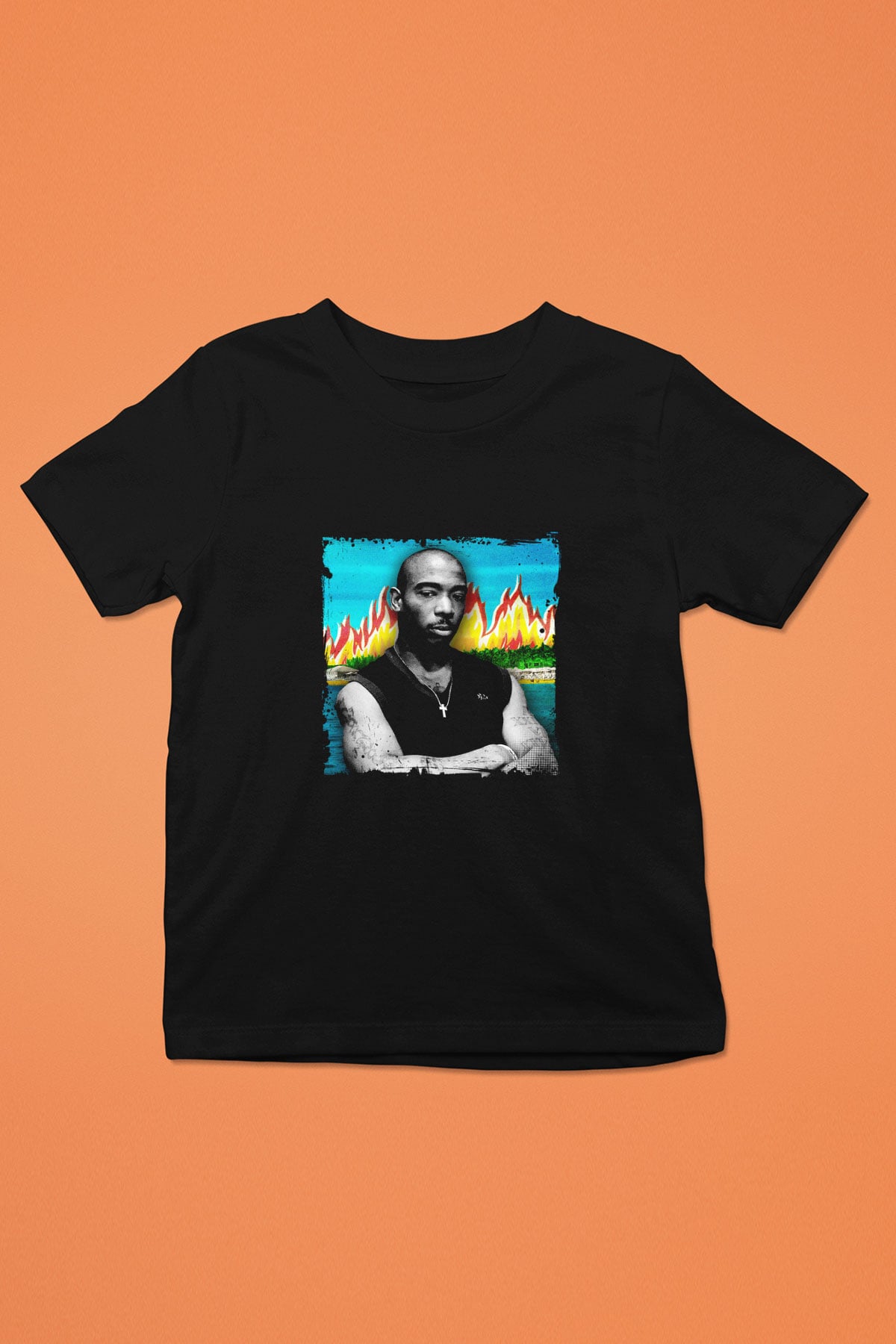 Ja Rule Baskılı Unisex Siyah Çocuk Tişört
