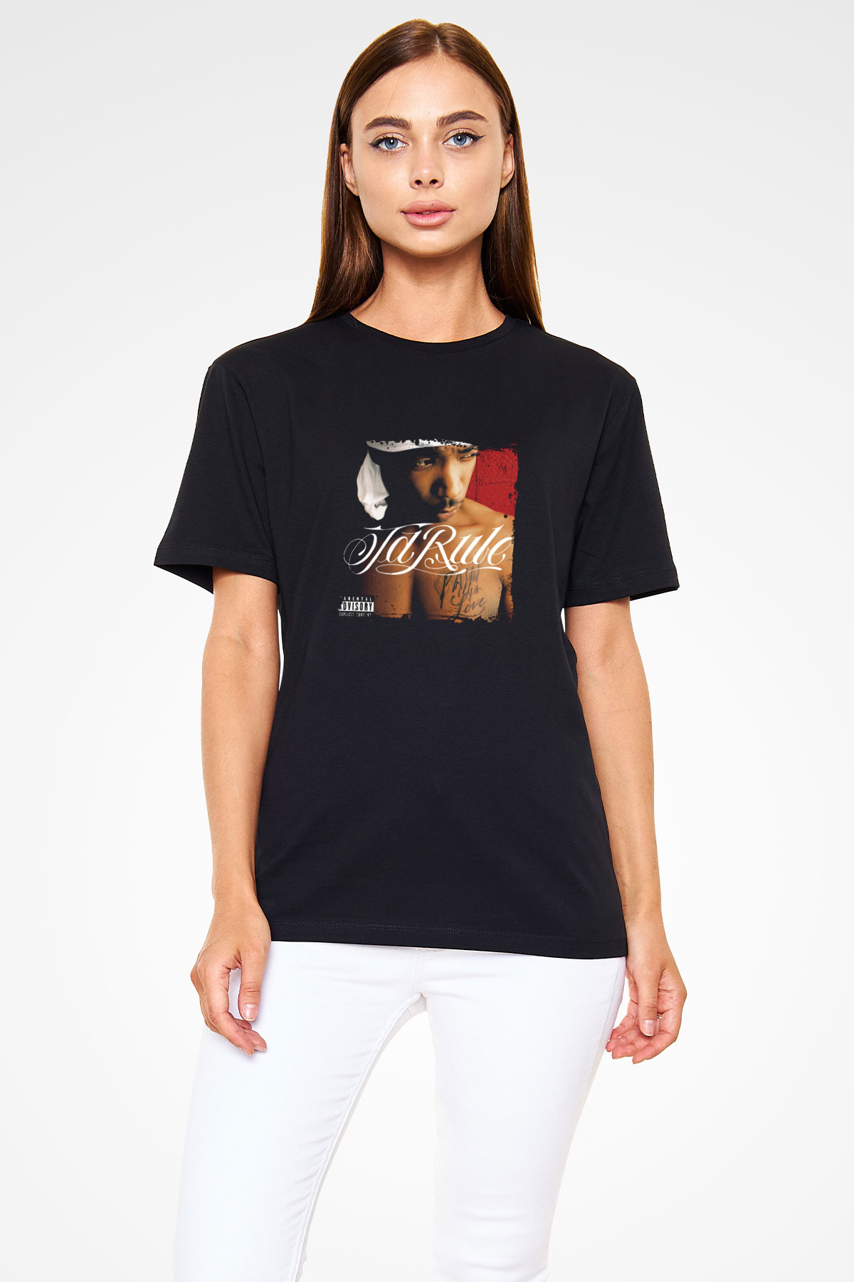 Ja Rule Baskılı Unisex Siyah Tişört