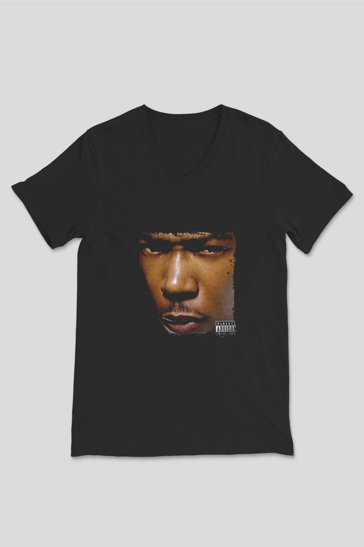 Ja Rule Baskılı Unisex Siyah V Yaka Tişört