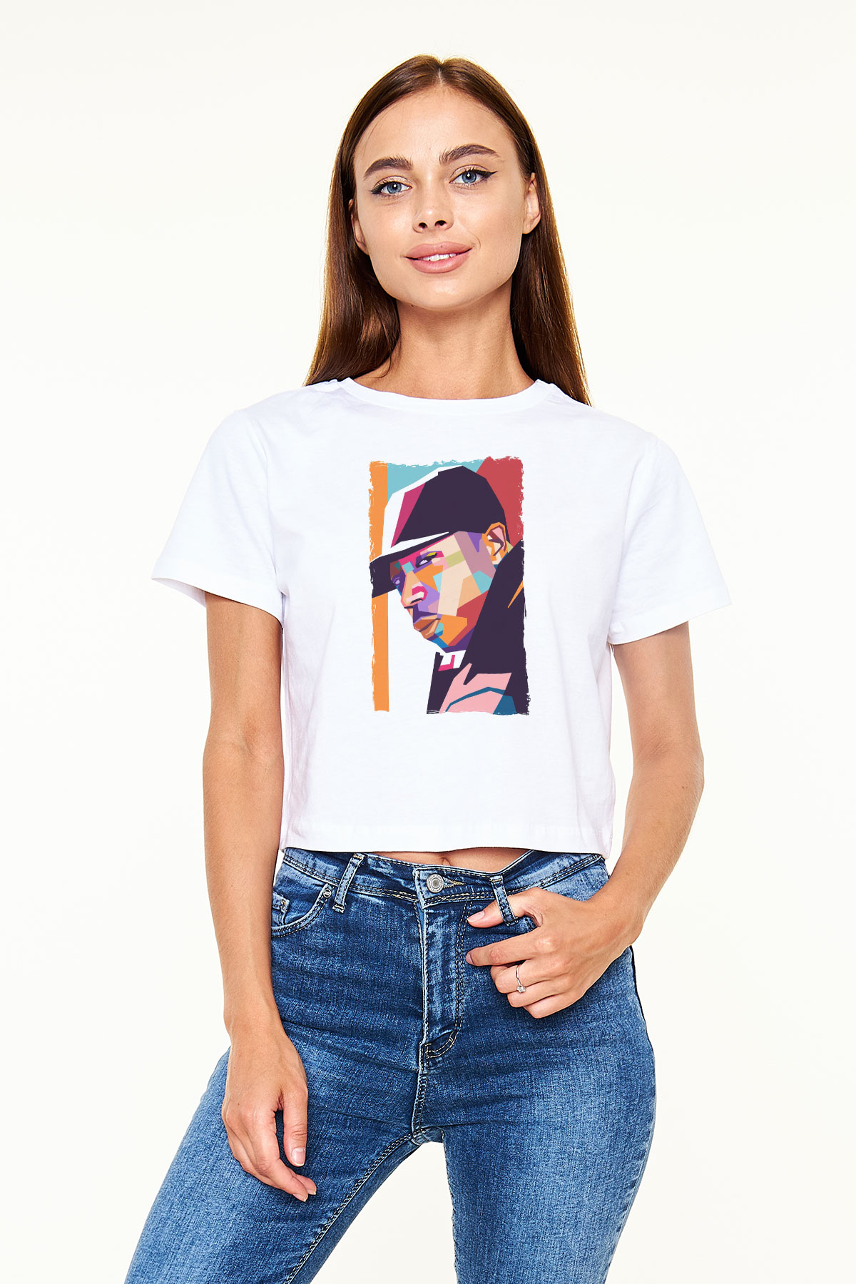 Ja Rule Beyaz  Crop Top Tişört