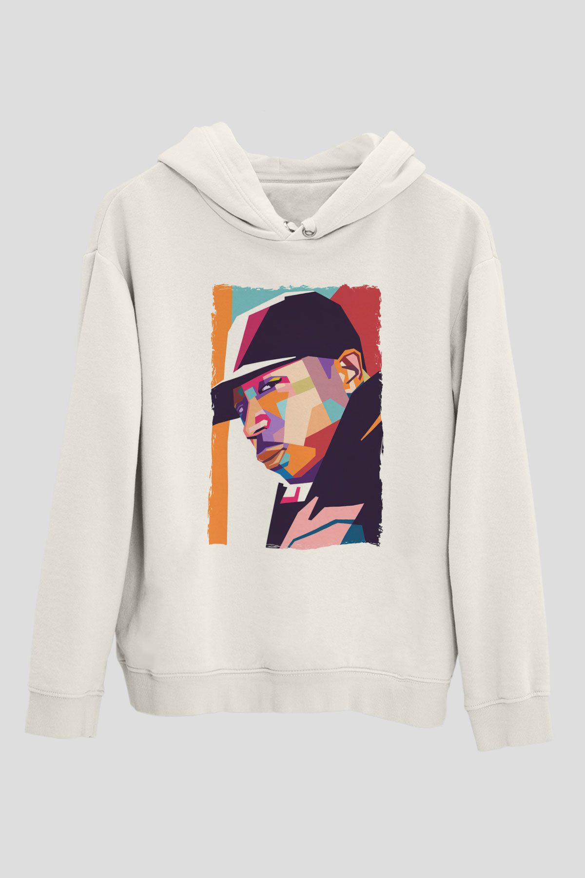 Ja Rule Beyaz Unisex Kapüşonlu Sweatshirt