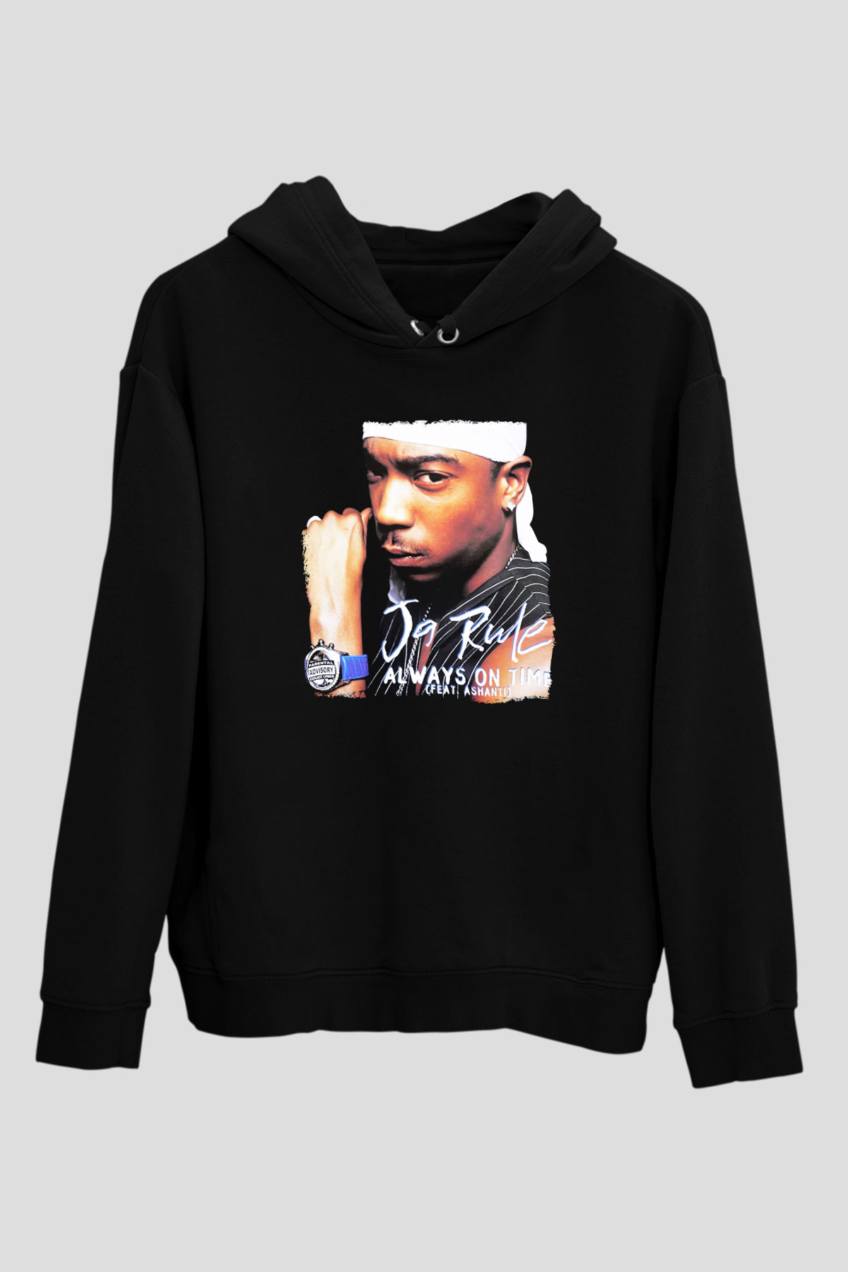 Ja Rule Siyah Unisex Kapüşonlu Sweatshirt