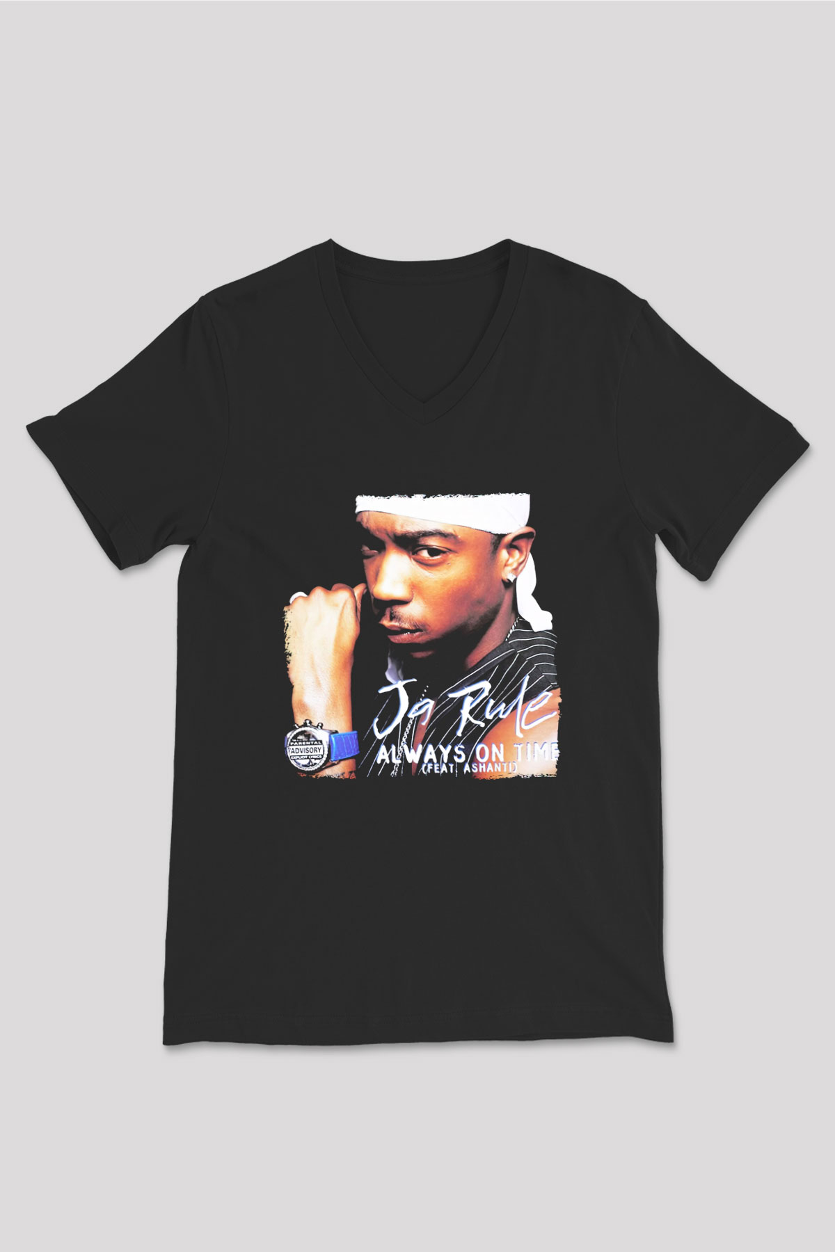 Ja Rule Siyah Unisex V Yaka Tişört