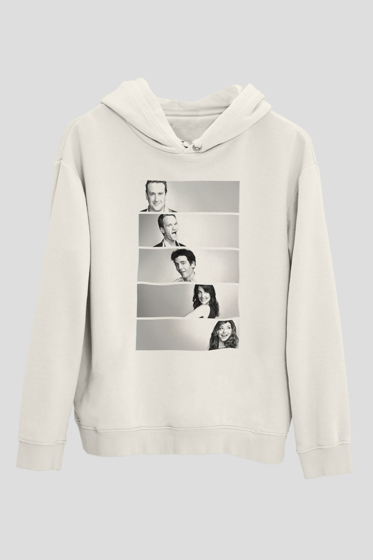Jackass Beyaz Unisex Kapşonlu Sweatshirt