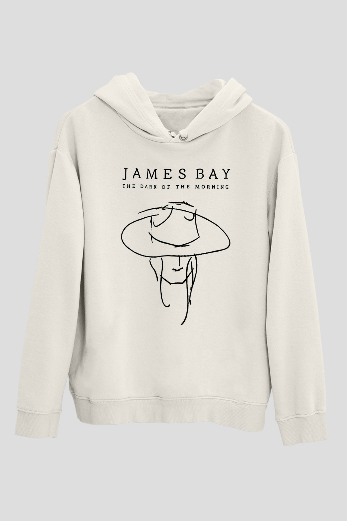 James Bay Beyaz Unisex Kapşonlu Sweatshirt