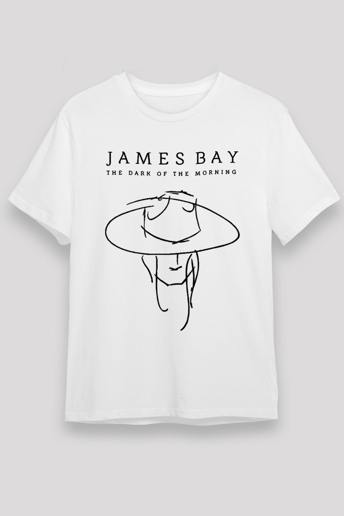 James Bay Beyaz Unisex Tişört T-Shirt - TişörtFabrikası