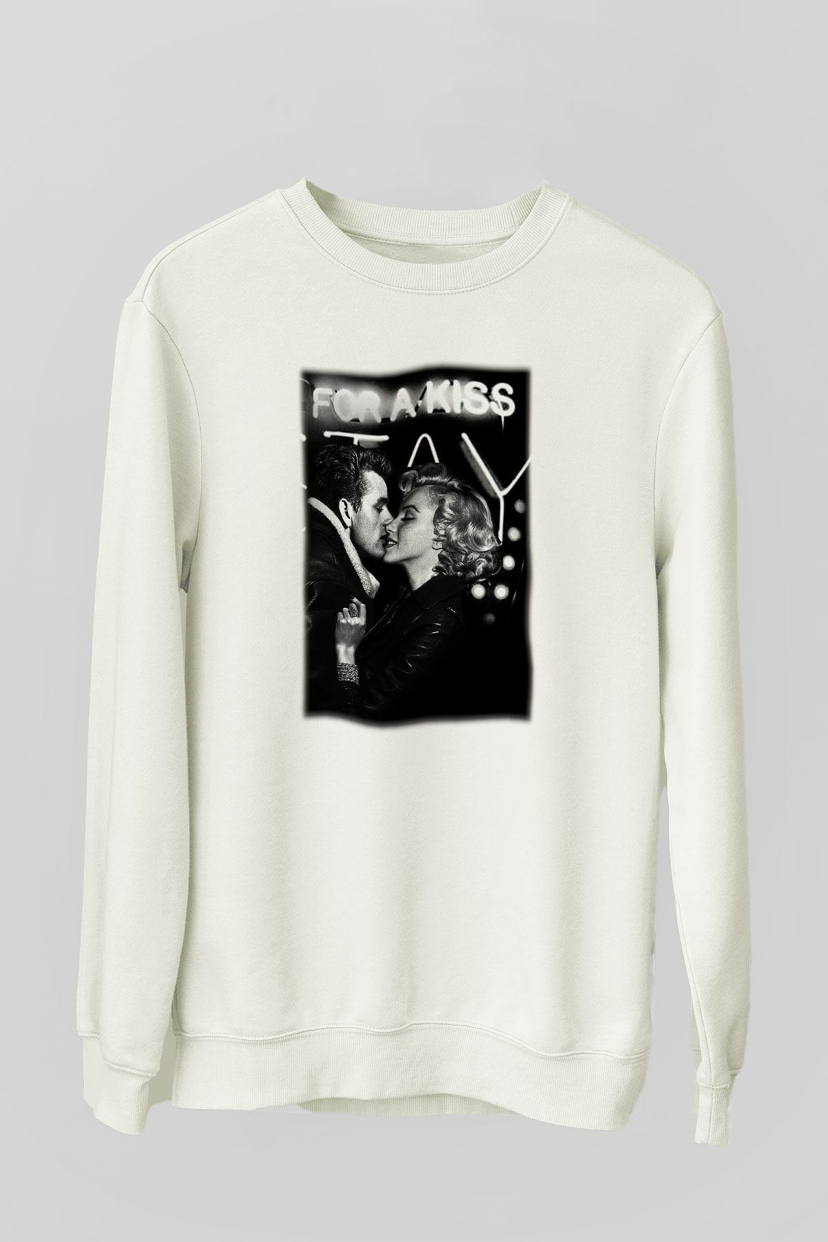 James Dean Beyaz Unisex Sweatshirt