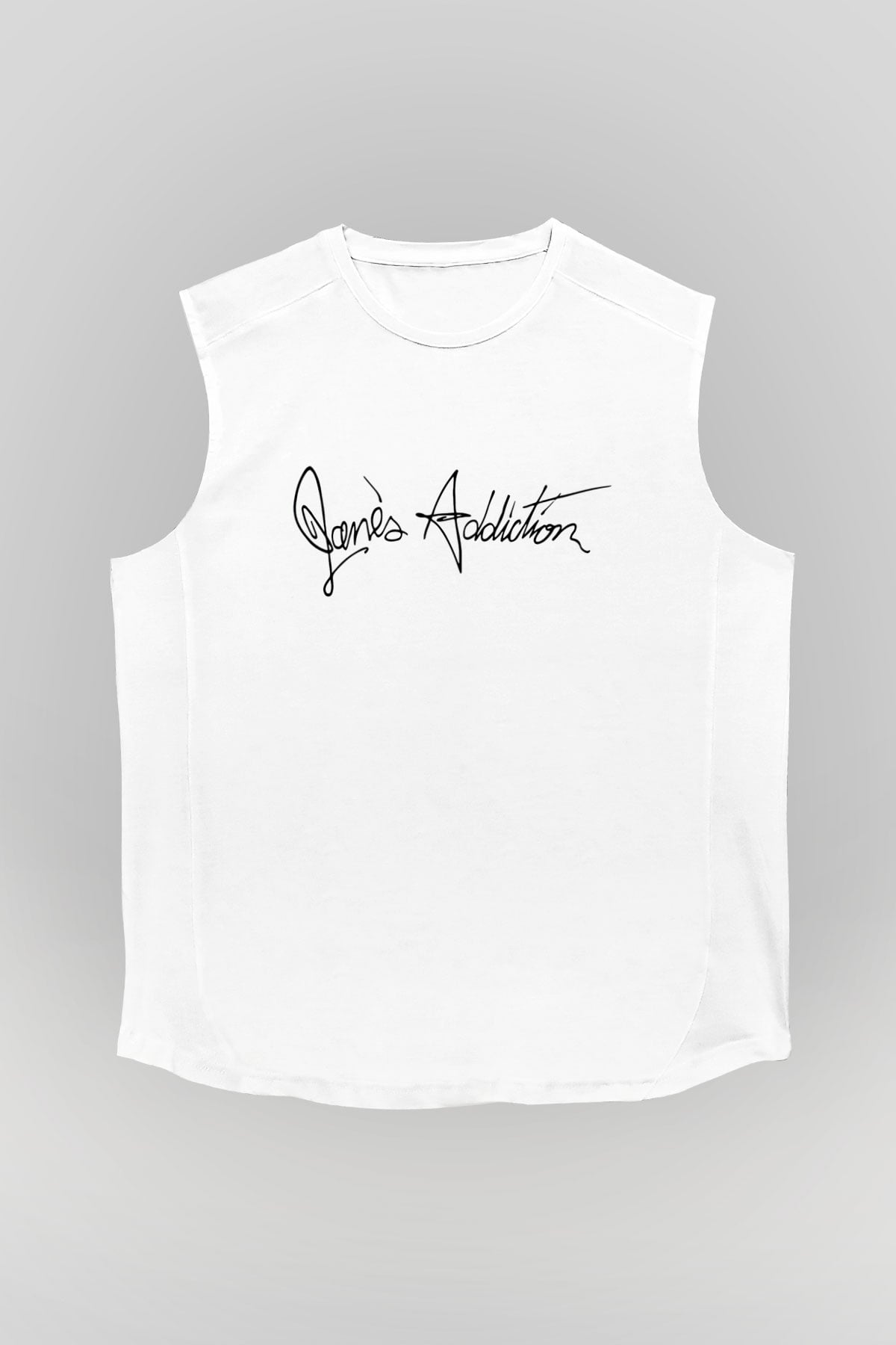 Janes Addiction Beyaz Unisex Kolsuz Tişört