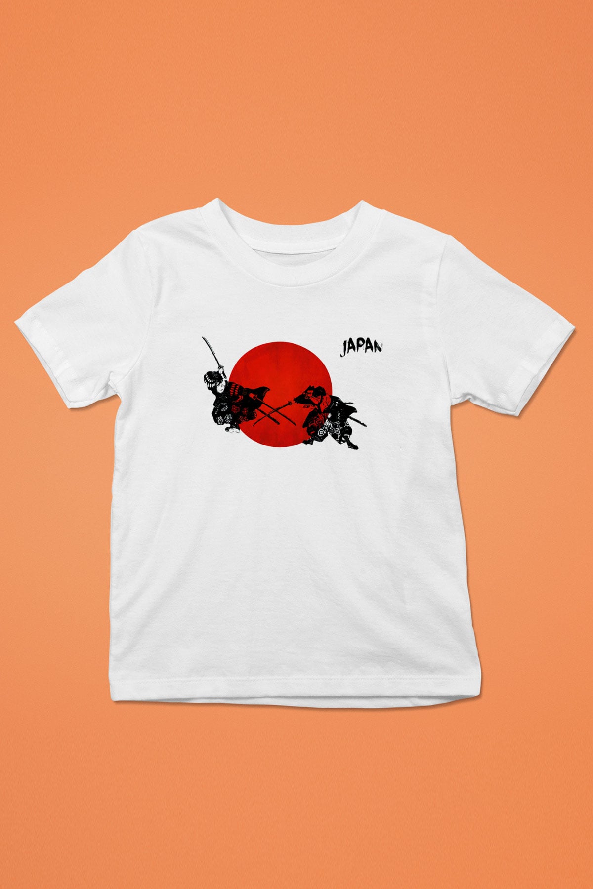 Japonya Baskılı Beyaz Unisex Çocuk Tişört