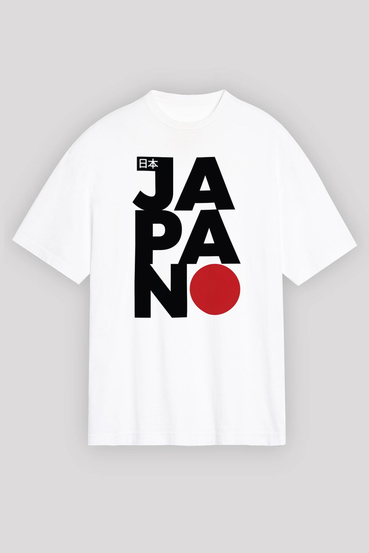 Japonya Beyaz Oversize Tişört Oversize T-shirt - TişörtFabrikası