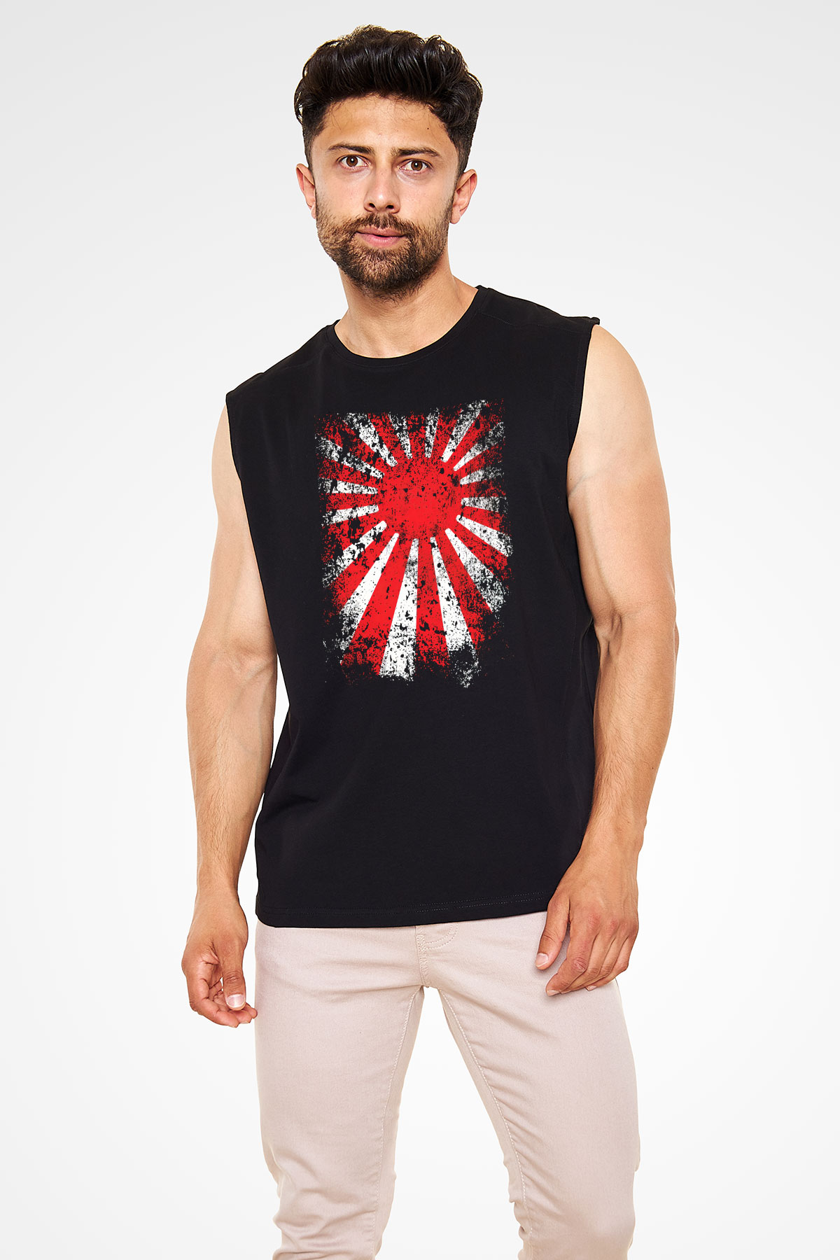 Japonya Siyah Unisex Kolsuz Tişört