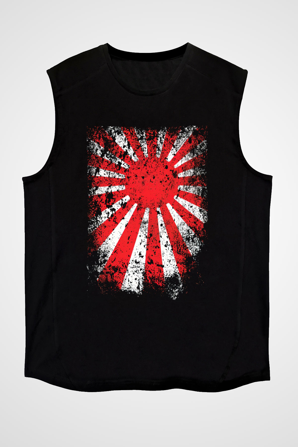 Japonya Siyah Unisex Kolsuz Tişört