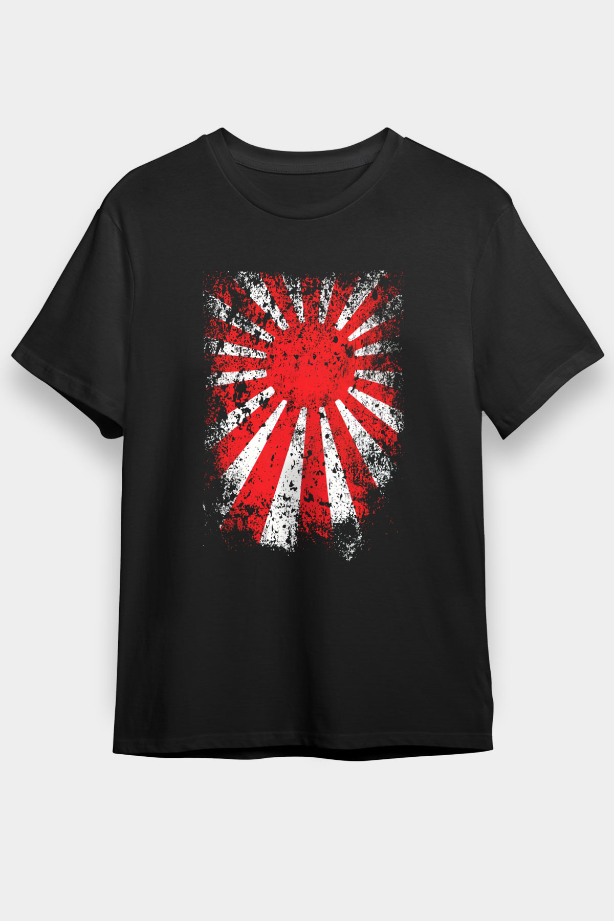 Japonya Siyah Unisex Tişört T-Shirt - TişörtFabrikası