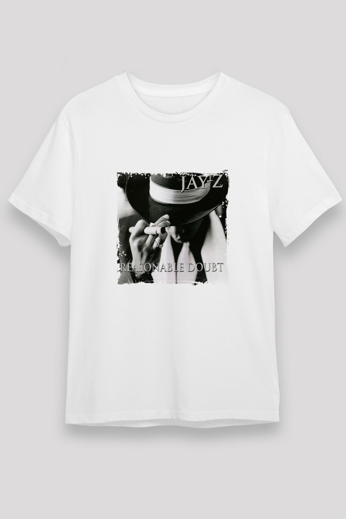 Jay-Z Baskılı Unisex Beyaz Tişört