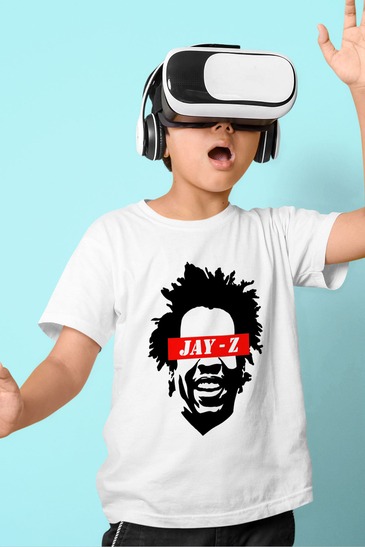 Jay-Z Beyaz Unisex Çocuk Tişört