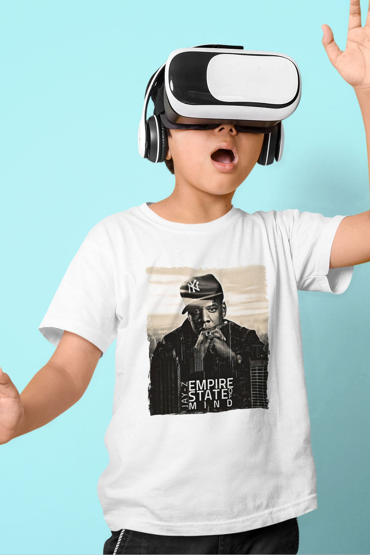 Jay-Z Beyaz Unisex Çocuk Tişört