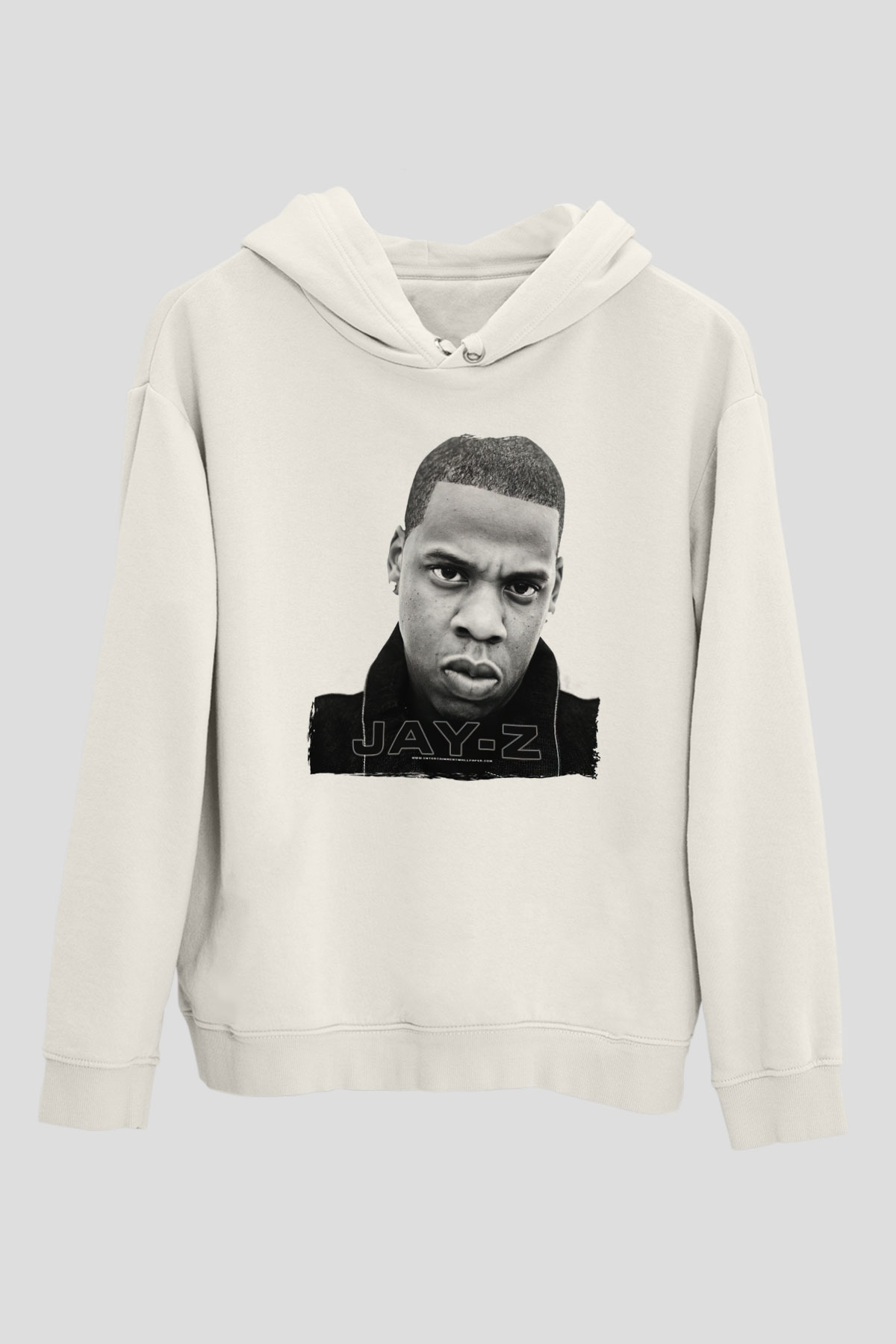 Jay-Z Beyaz Unisex Kapüşonlu Sweatshirt