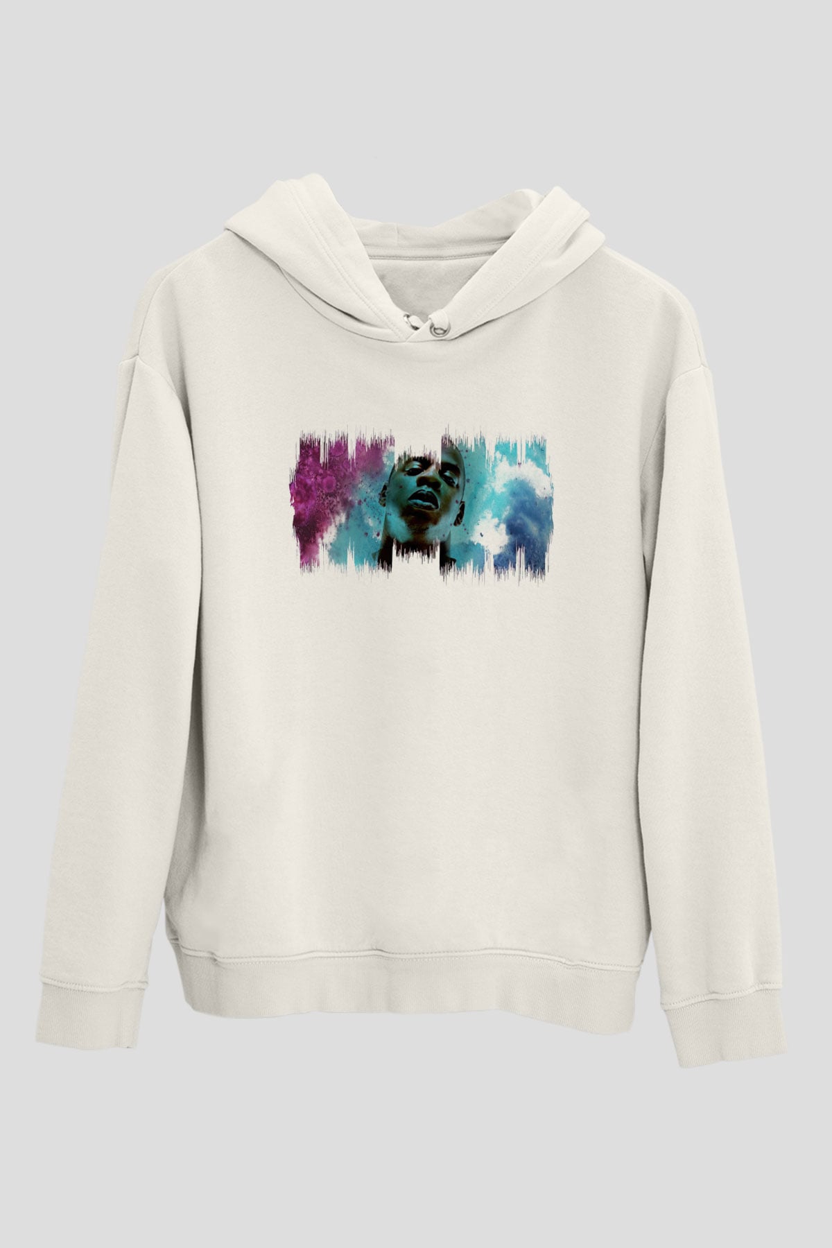 Jay-Z Beyaz Unisex Kapüşonlu Sweatshirt