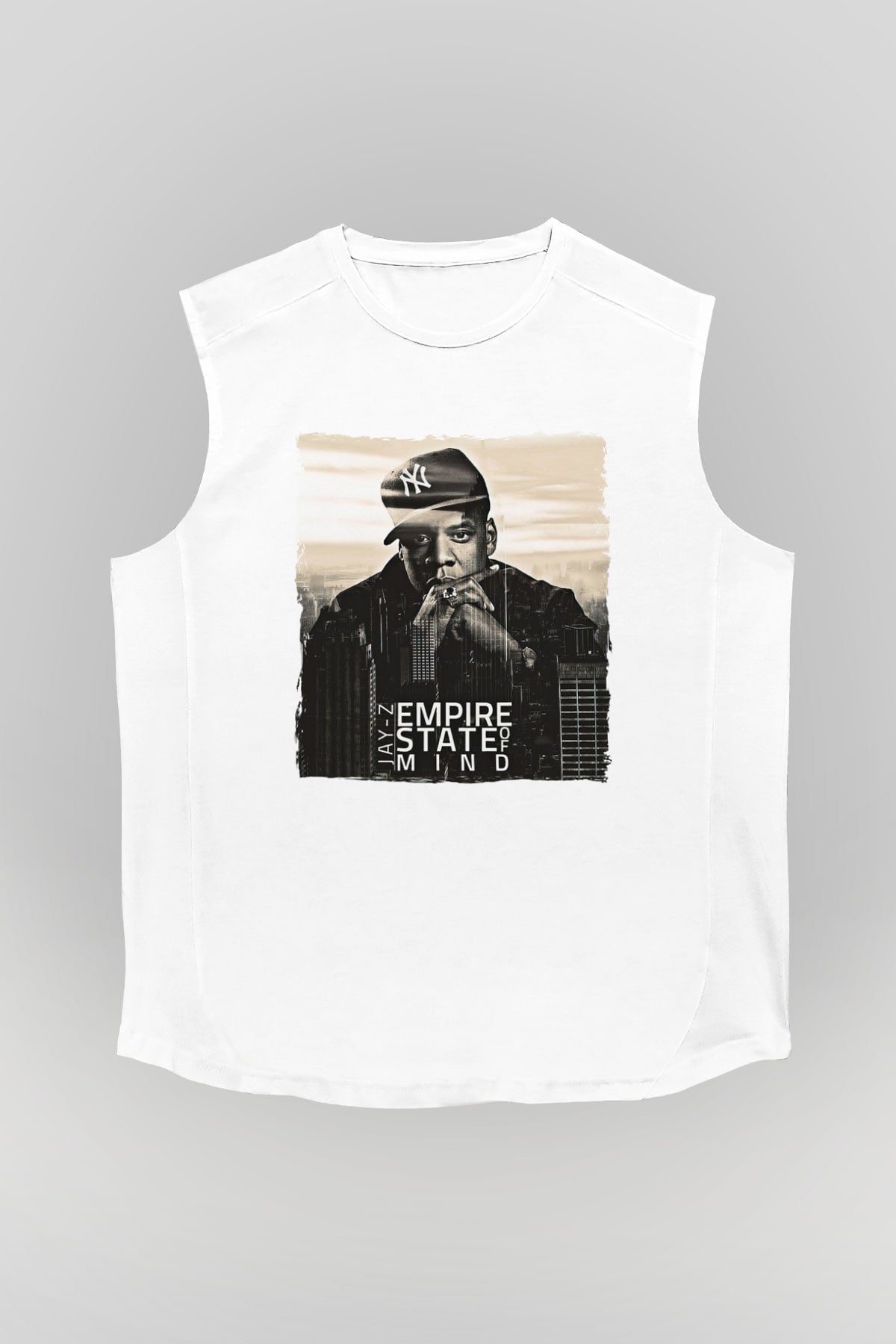 Jay-Z Beyaz Unisex Kolsuz Tişört