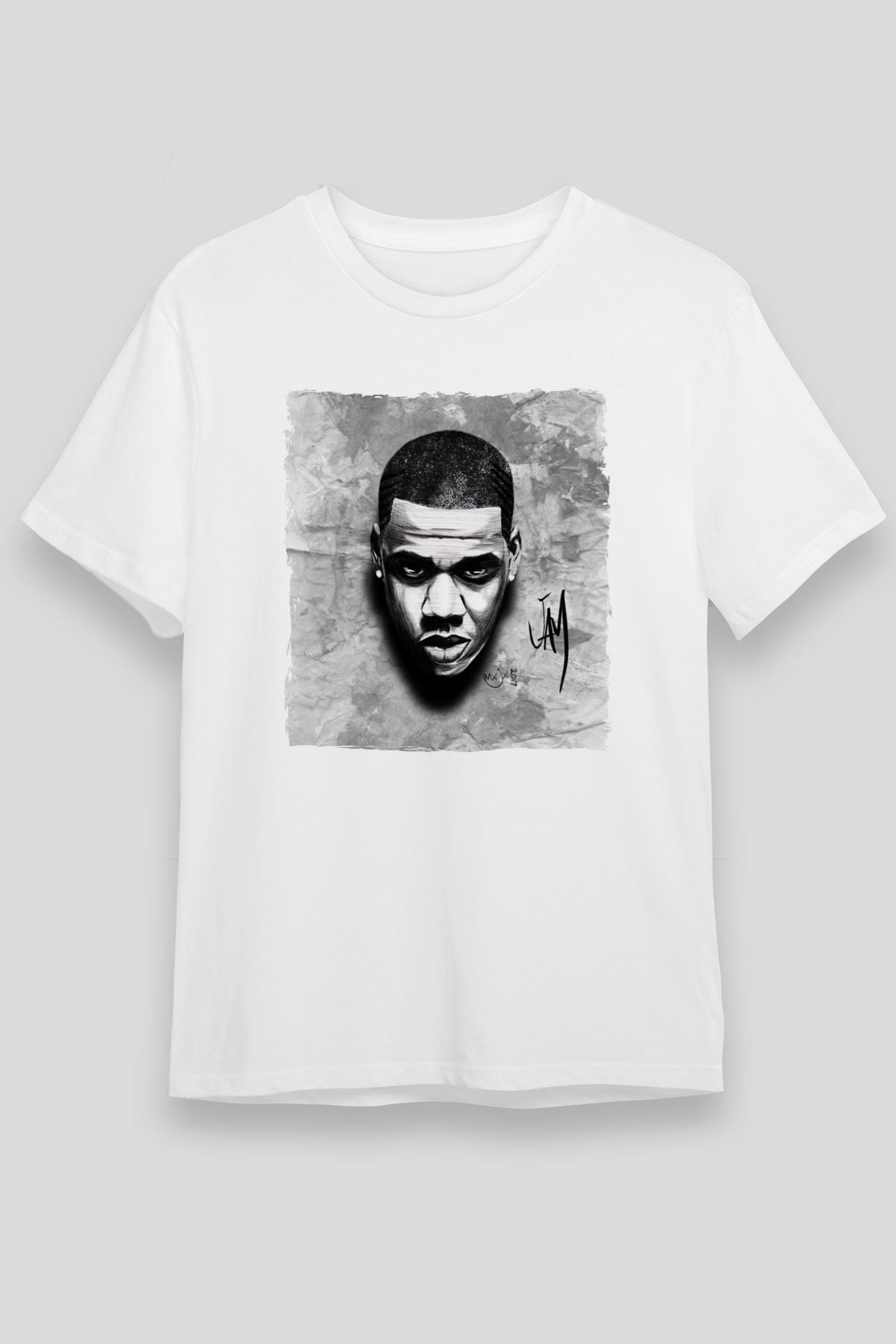 Jay-Z Beyaz Unisex Tişört T-Shirt - TişörtFabrikası