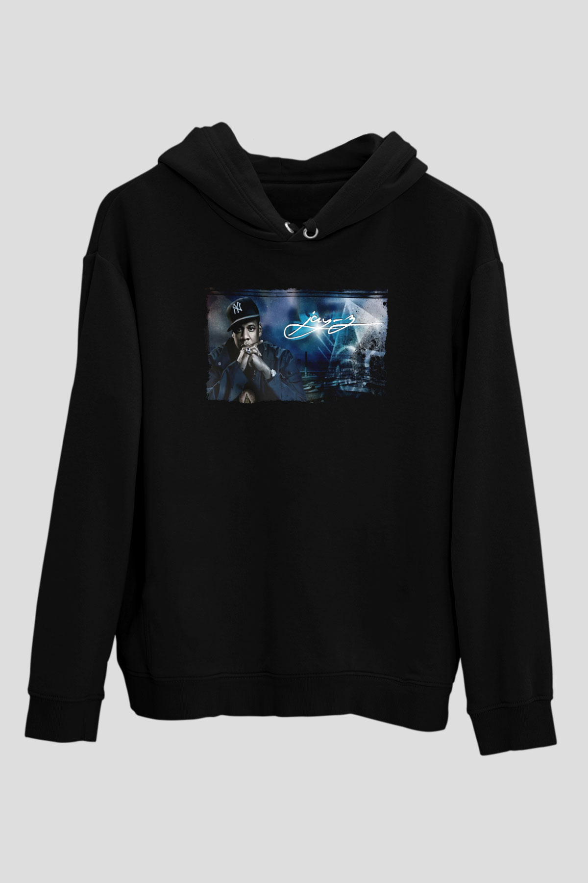 Jay-Z Siyah Unisex Kapüşonlu Sweatshirt