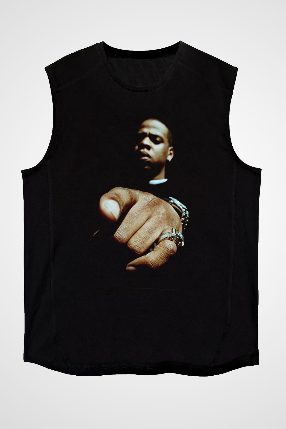Jay-Z Siyah Unisex Kolsuz Tişört