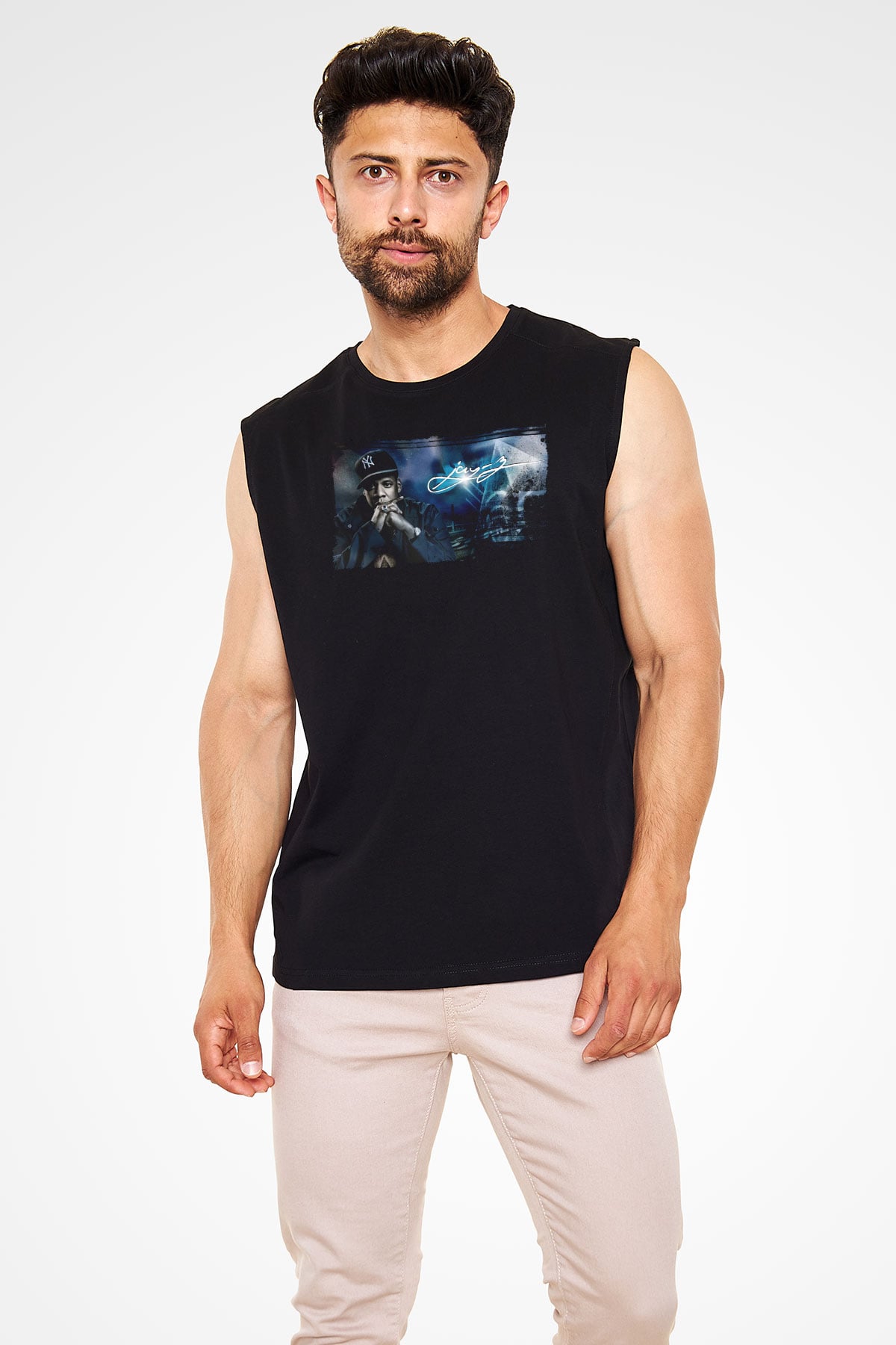 Jay-Z Siyah Unisex Kolsuz Tişört