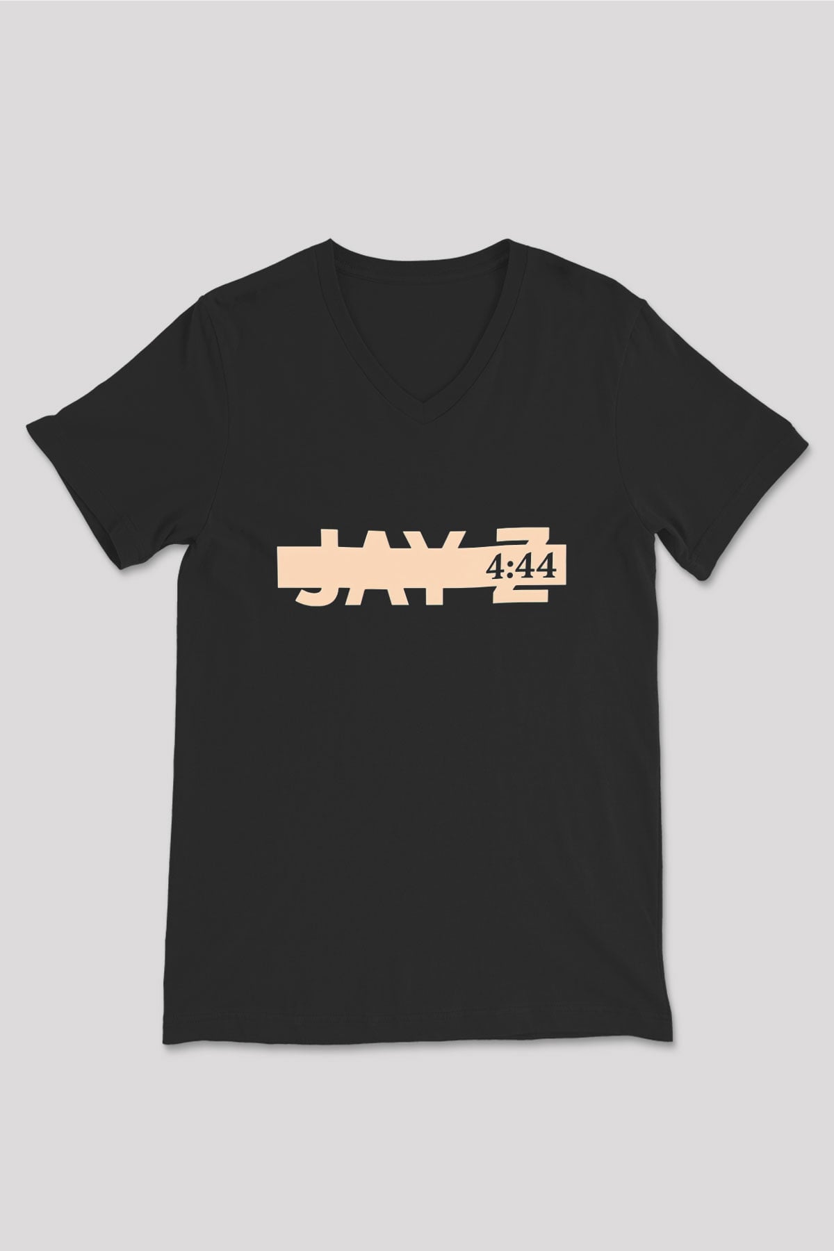 Jay-Z Siyah Unisex V Yaka Tişört