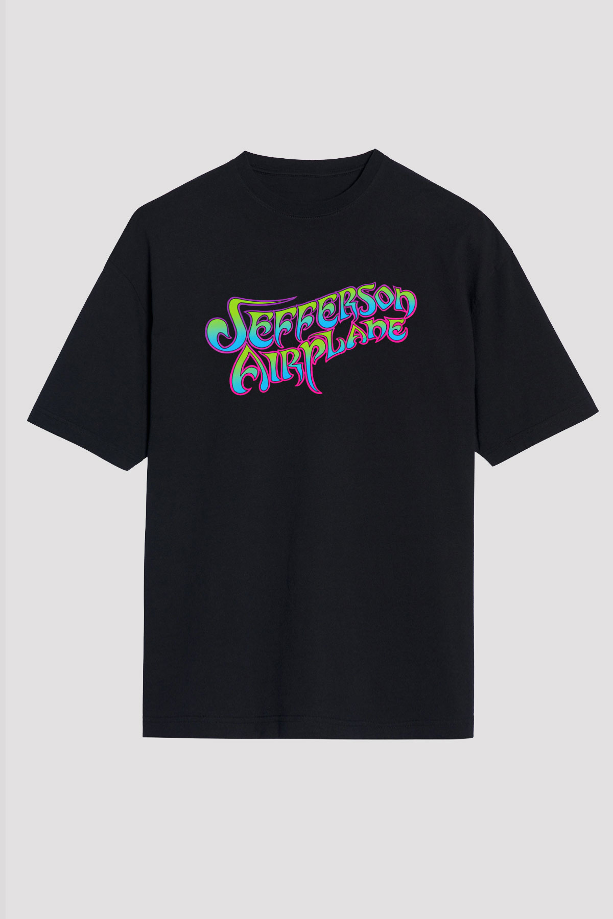 Jefferson Airplane Siyah Unisex Oversize Tişört T-Shirt