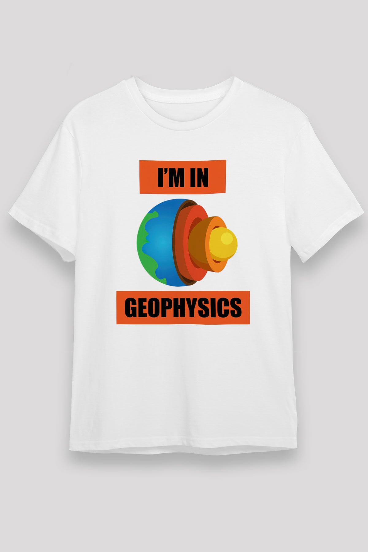 Jeofizik mühendisi Beyaz Unisex Tişört T-Shirt - TişörtFabrikası