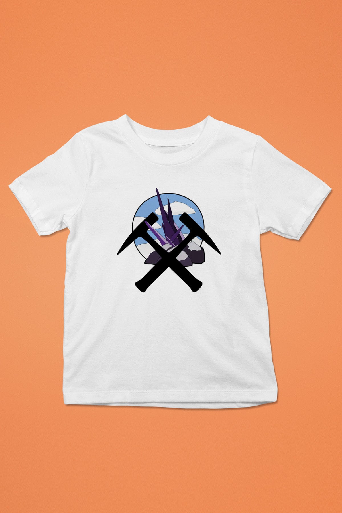 Jeolog Baskılı Beyaz Unisex Çocuk Tişört