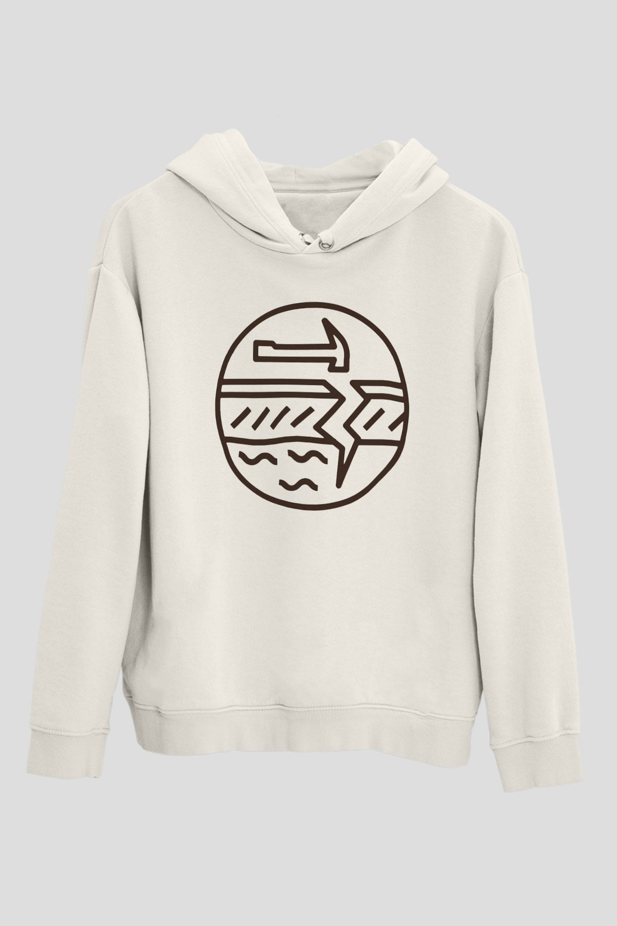 Jeolog Beyaz Unisex Hoodie