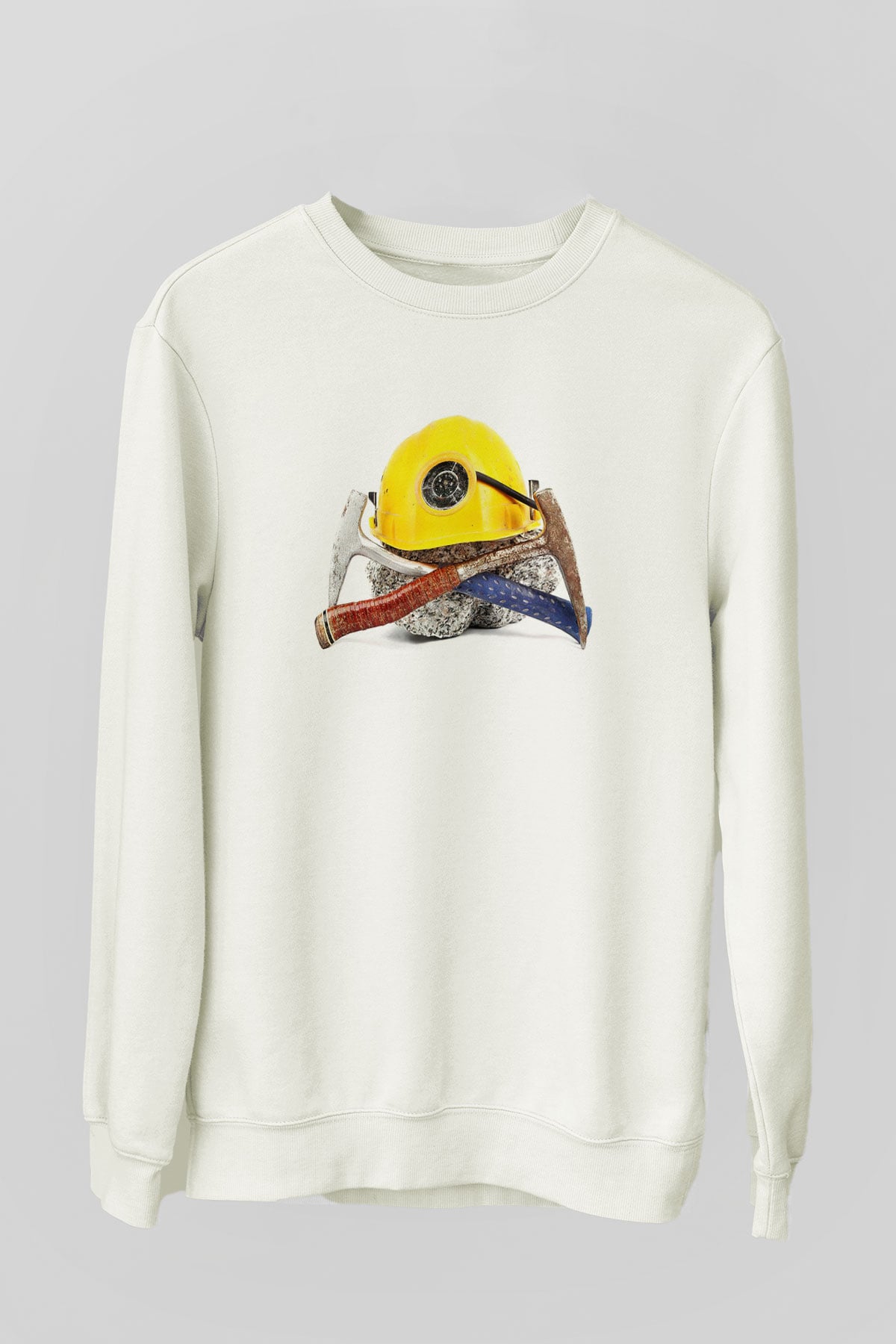 Jeolog Beyaz Unisex Sweatshirt