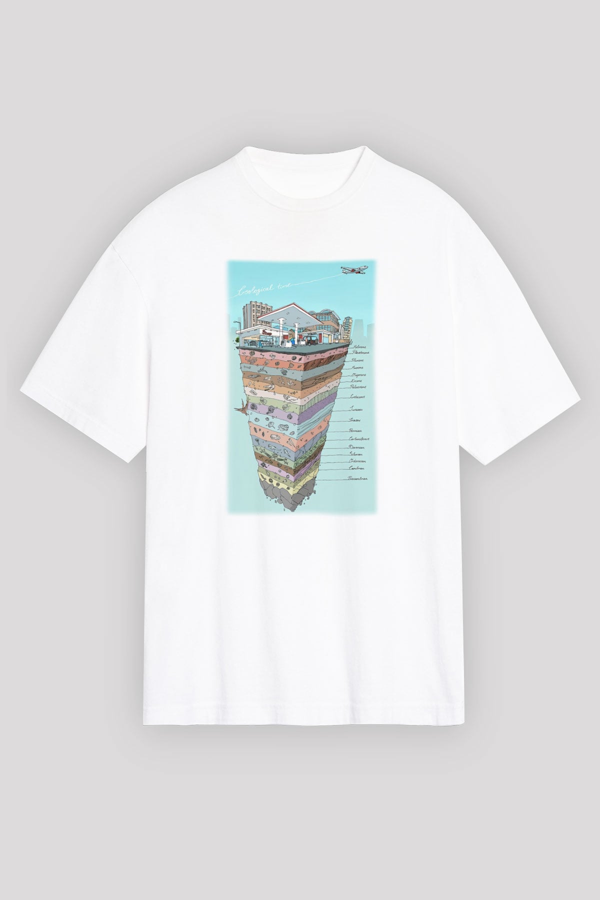Jeoloji mühendisi Beyaz Unisex Oversize Tişört T-Shirt