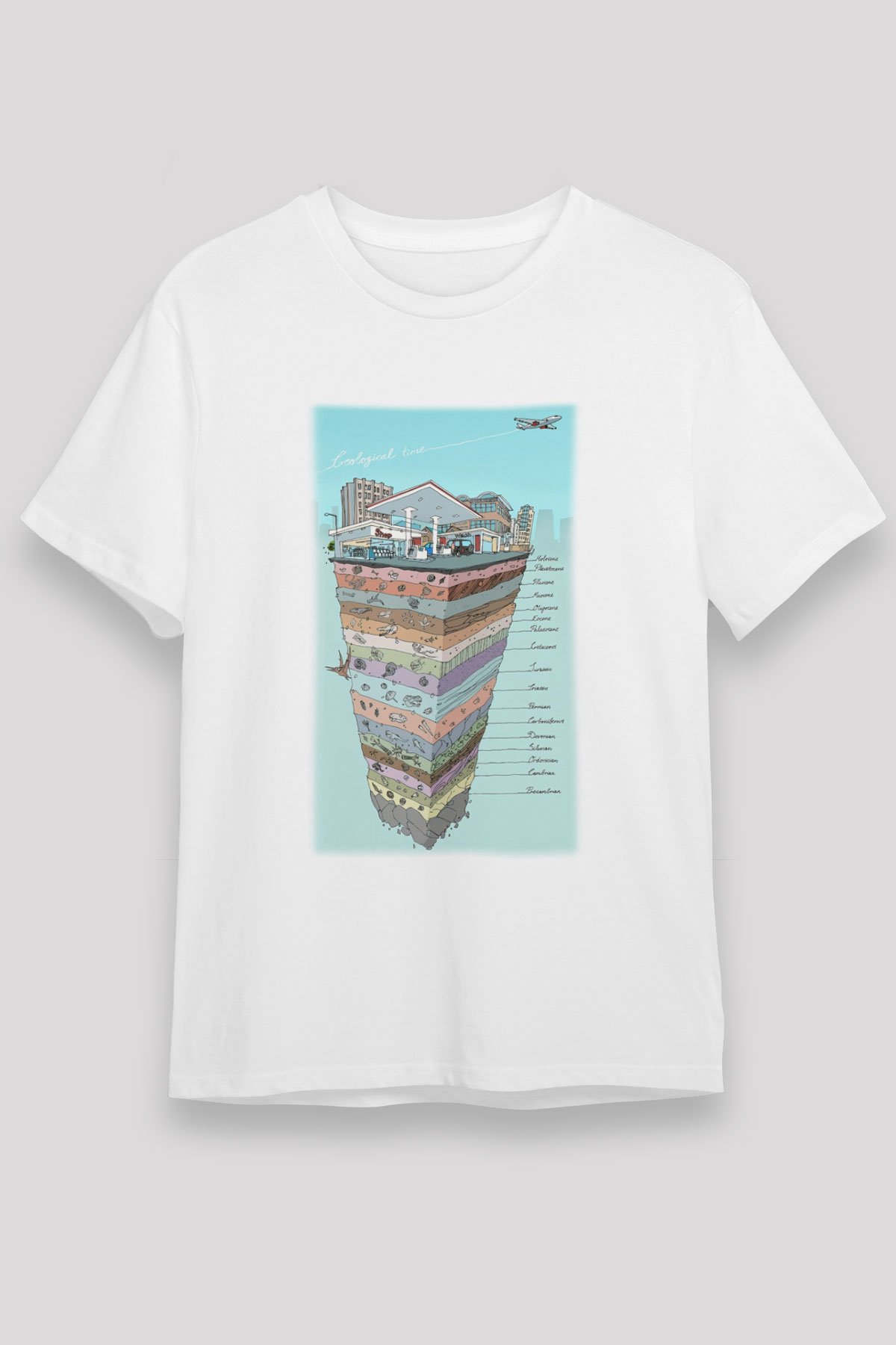 Jeoloji mühendisi Beyaz Unisex Tişört T-Shirt - TişörtFabrikası